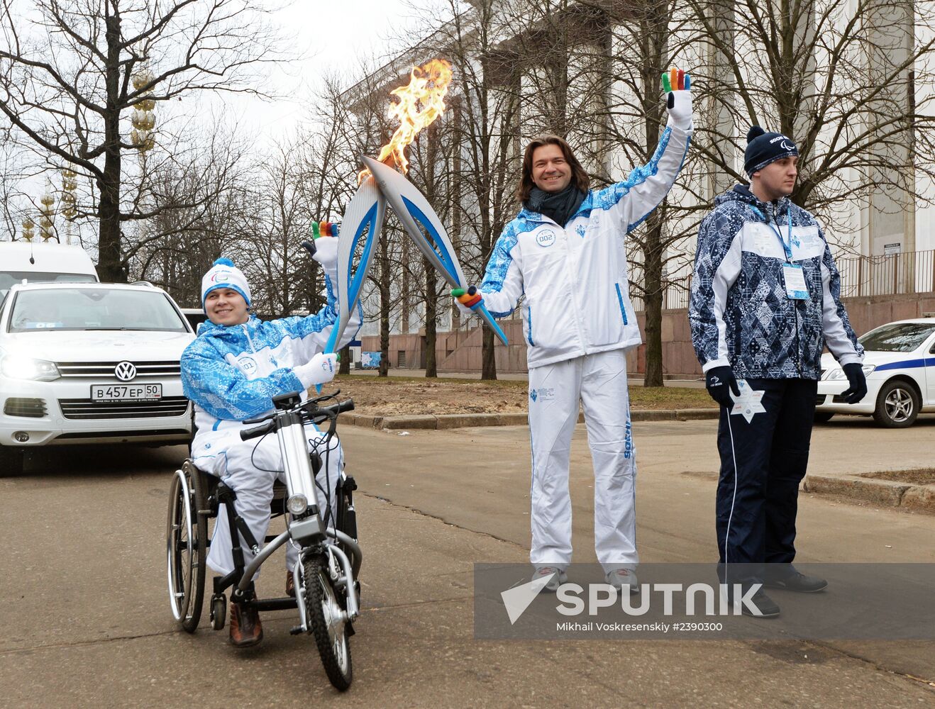 Sochi 2014 Paralympic torch relay. Moscow