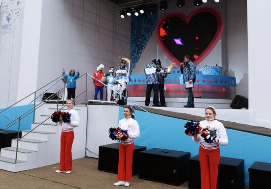 Sochi 2014 Paralympic torch relay. Moscow