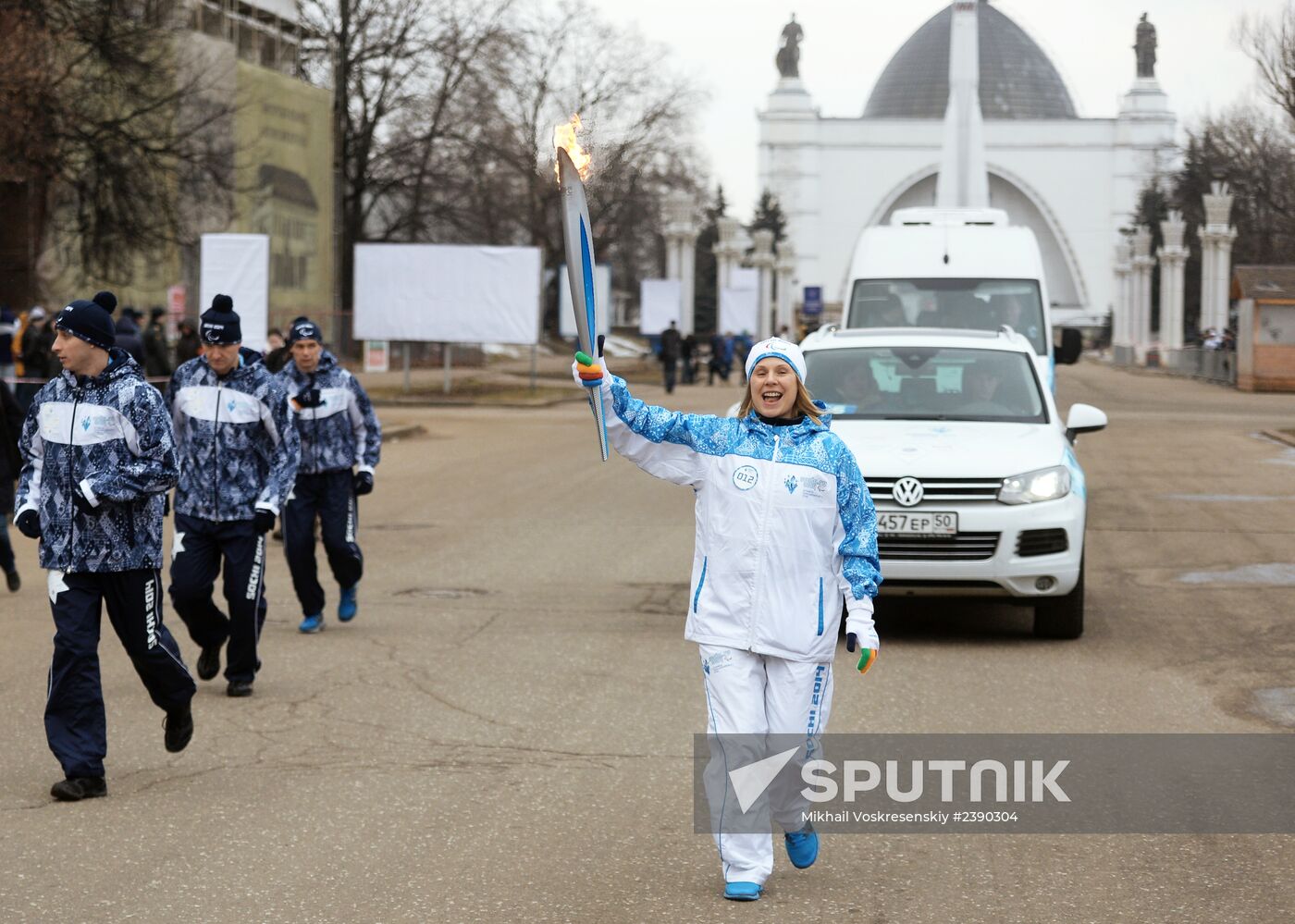 Sochi 2014 Paralympic torch relay. Moscow