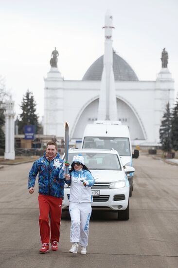 Sochi 2014 Paralympic torch relay. Moscow