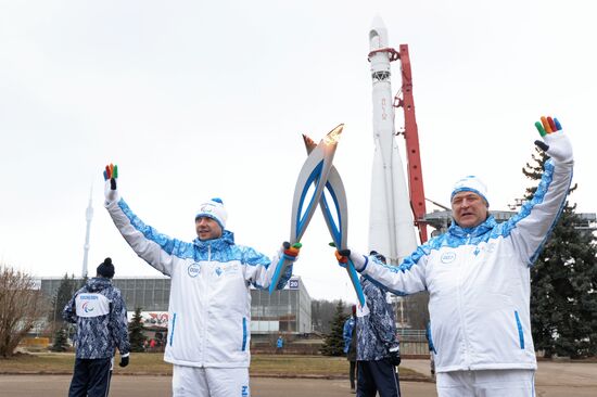 Sochi 2014 Paralympic torch relay. Moscow