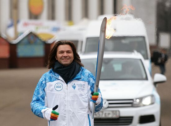 Sochi 2014 Paralympic torch relay. Moscow