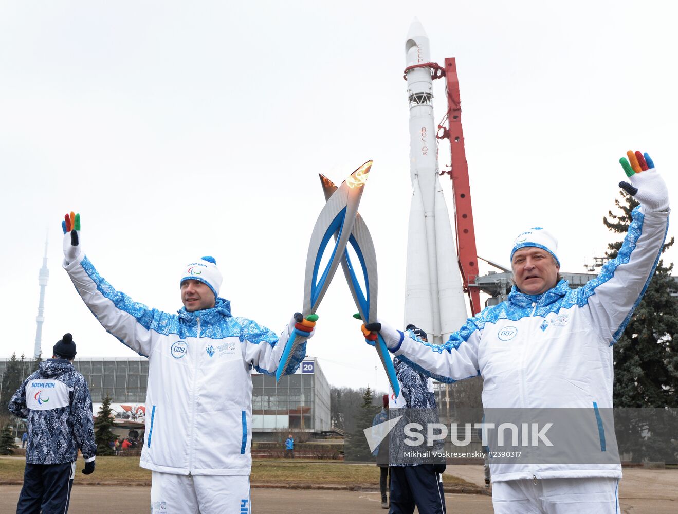 Sochi 2014 Paralympic torch relay. Moscow