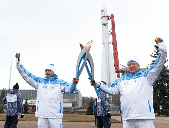 Sochi 2014 Paralympic torch relay. Moscow