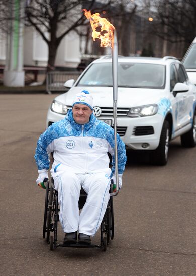 Sochi 2014 Paralympic torch relay. Moscow