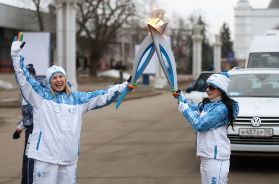 Sochi 2014 Paralympic torch relay. Moscow