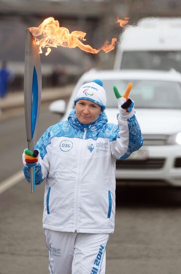 Sochi 2014 Paralympic torch relay. Moscow