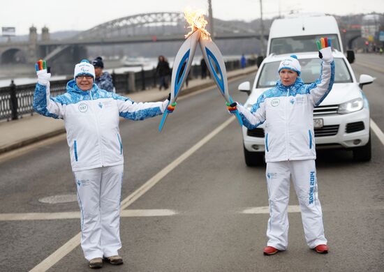 Sochi 2014 Paralympic torch relay. Moscow