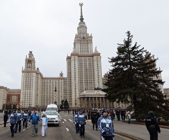 Sochi 2014 Paralympic torch relay. Moscow