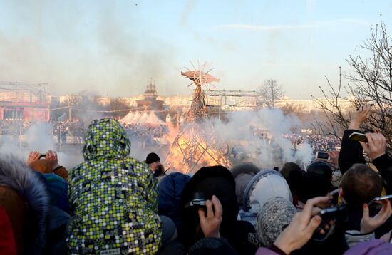 Celebration of Maslenitsa in Moscow and Moscow Region