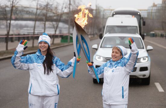 Sochi 2014 Paralympic torch relay. Moscow