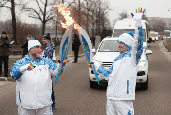 Sochi 2014 Paralympic torch relay. Moscow