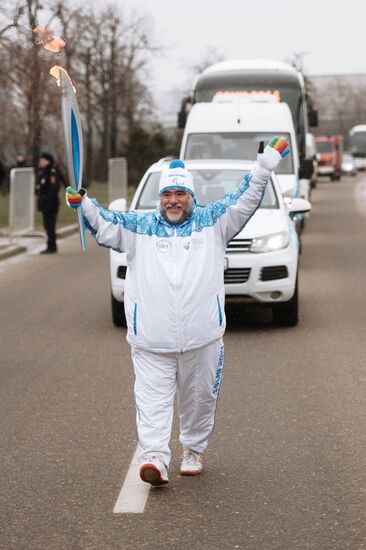 Sochi 2014 Paralympic torch relay. Moscow