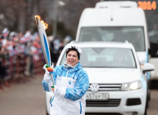Sochi 2014 Paralympic torch relay. Moscow