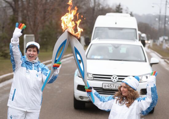 Sochi 2014 Paralympic torch relay. Moscow