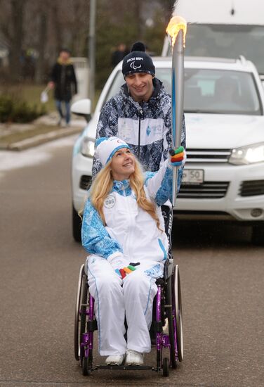 Sochi 2014 Paralympic torch relay. Moscow