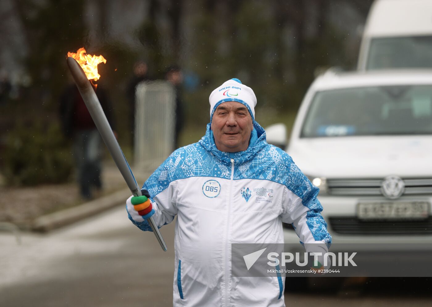 Sochi 2014 Paralympic torch relay. Moscow