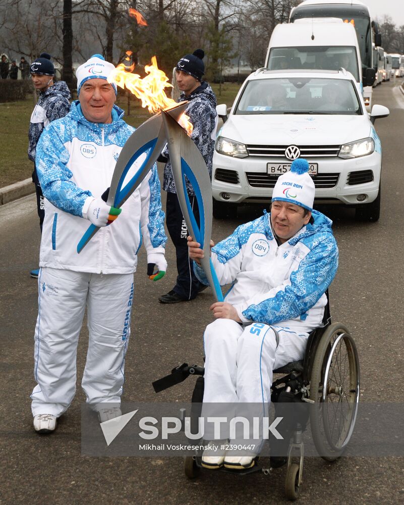 Sochi 2014 Paralympic torch relay. Moscow