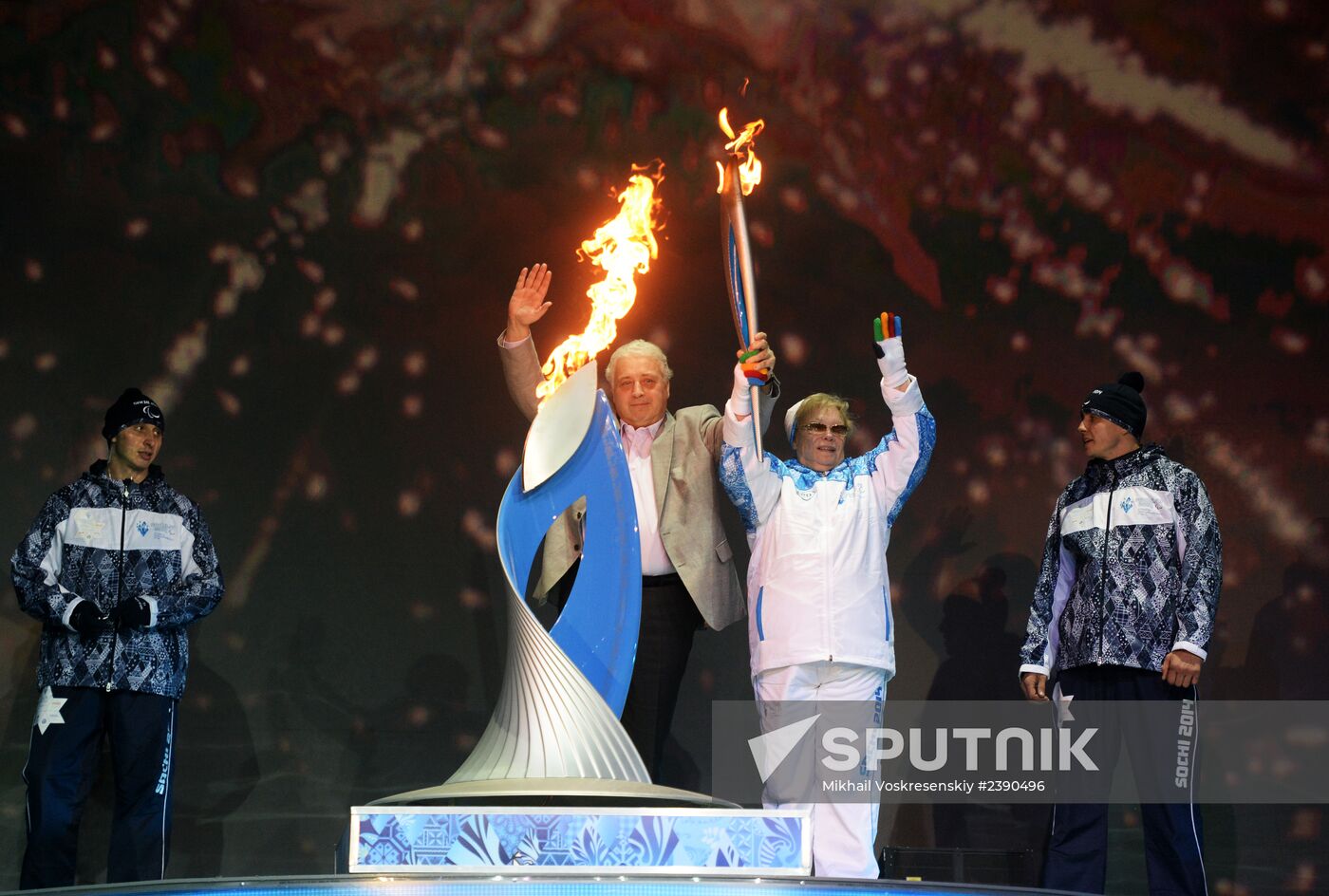 Sochi 2014 Paralympic torch relay. Moscow