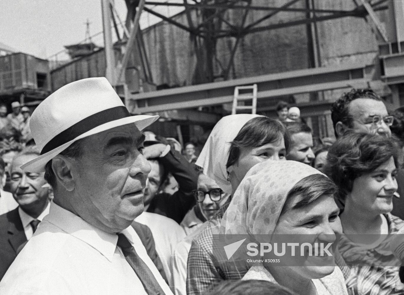 BREZHNEV VISIT NUREK HYDROELECTRIC POWER PLANT