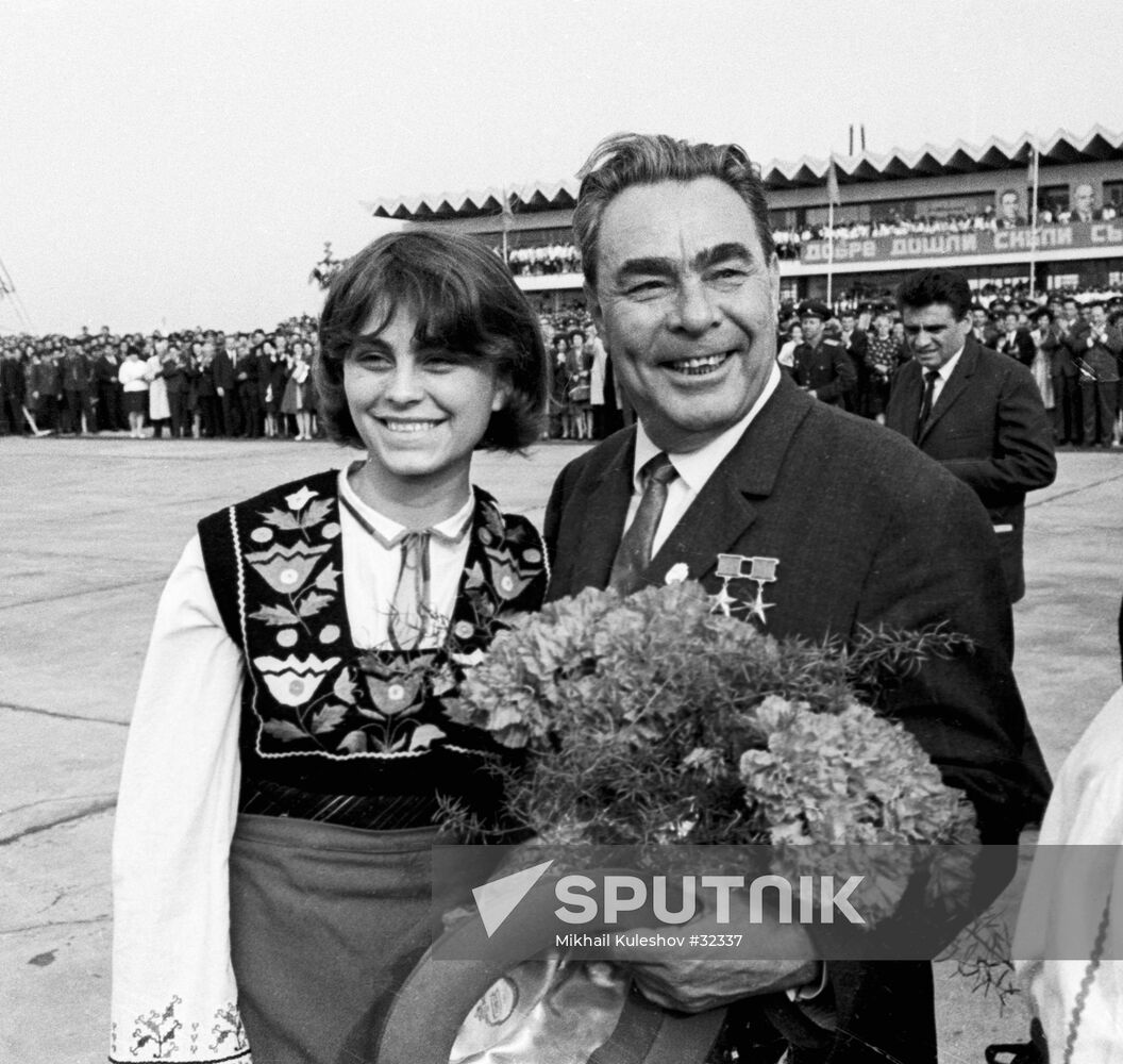 BREZHNEV VISIT BULGARIA