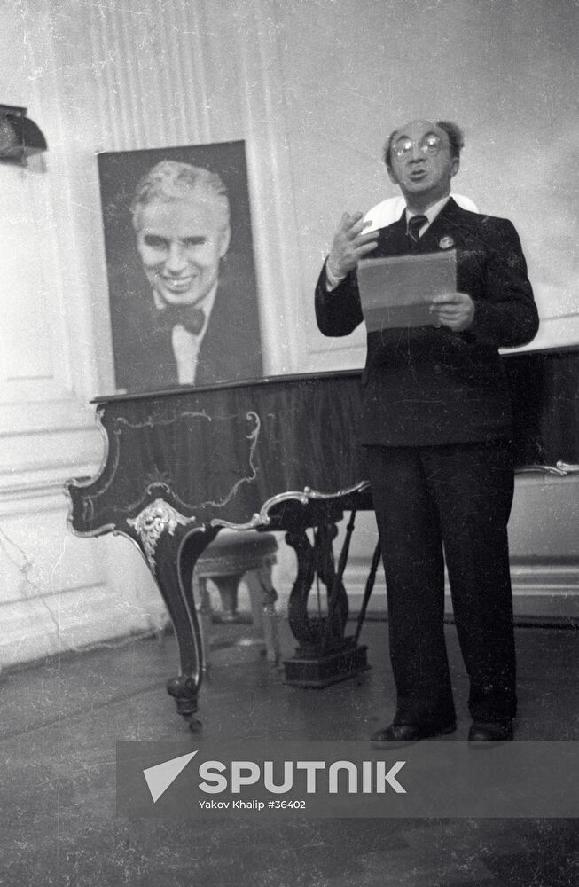 MIKHOELS CHAPLIN SOIREE SPEECH