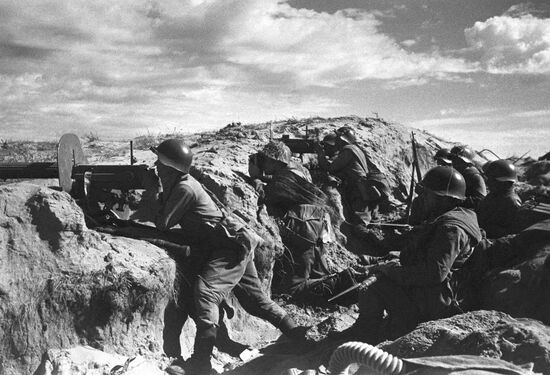 MACHINE GUNNERS POSITION MONGOLIA