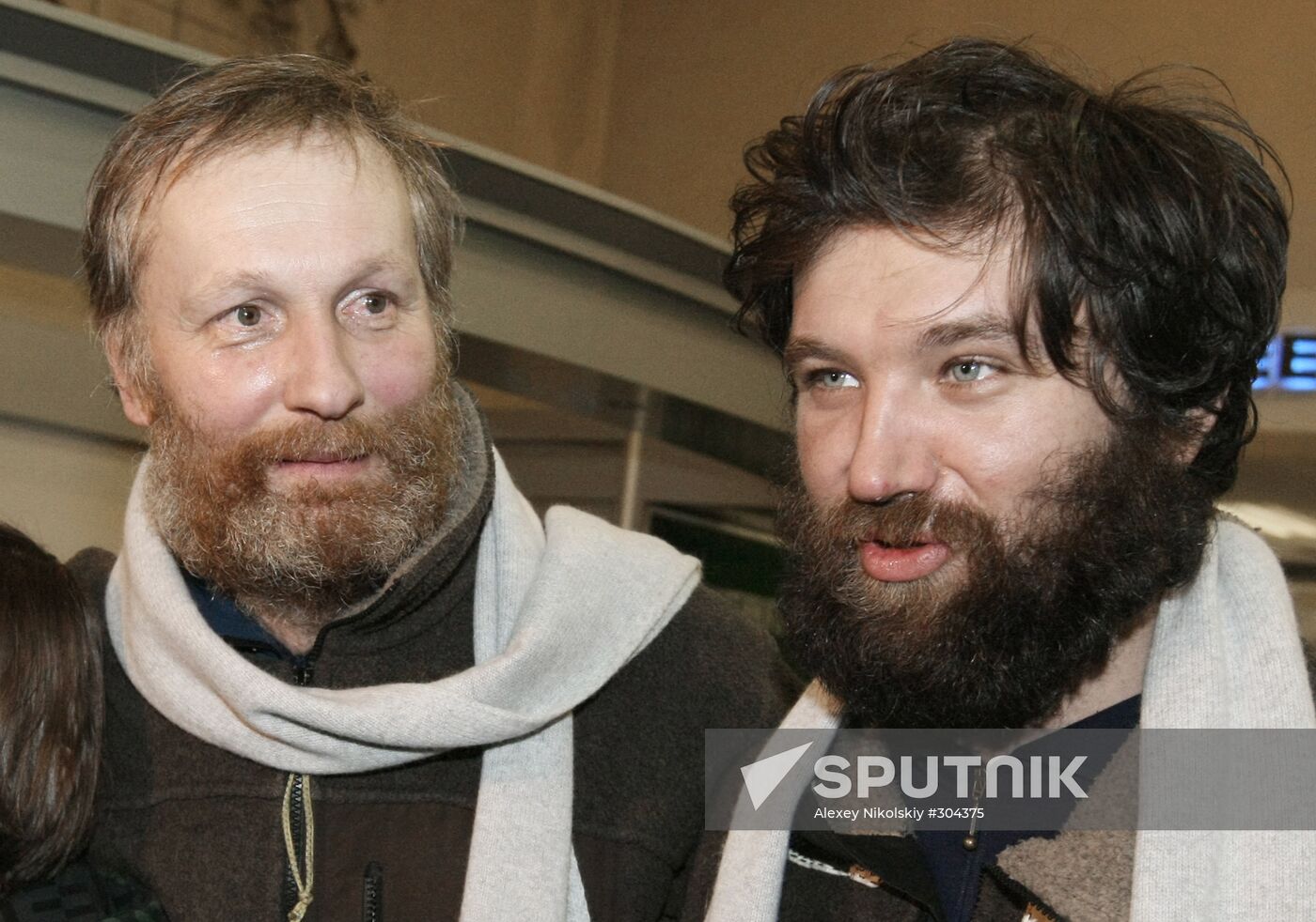 Russian Polar Explorers and Record-Holders Matvei Shparo and Boris Smolin