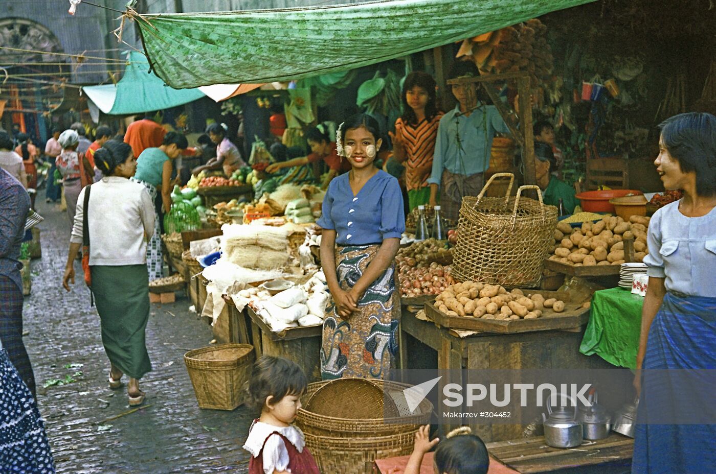 A Marketplace in Yangon