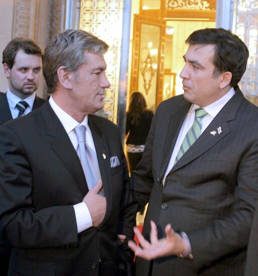 Viktor Yushchenko and Mikhail Saakashvili