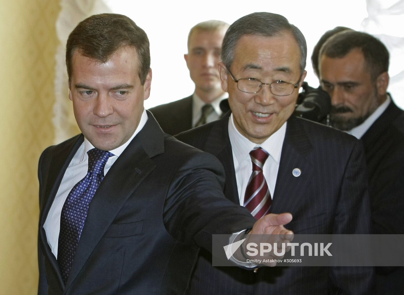 Dmitry Medvedev Ban Ki-moon