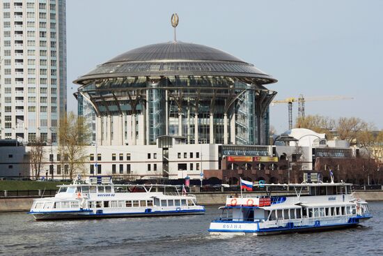 Opening of navigation season on Moskva River
