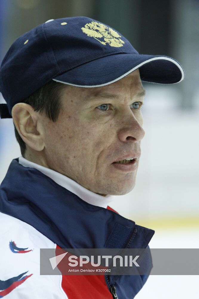 Vyacheslav Bykov, head coach of Russian national ice hockey team