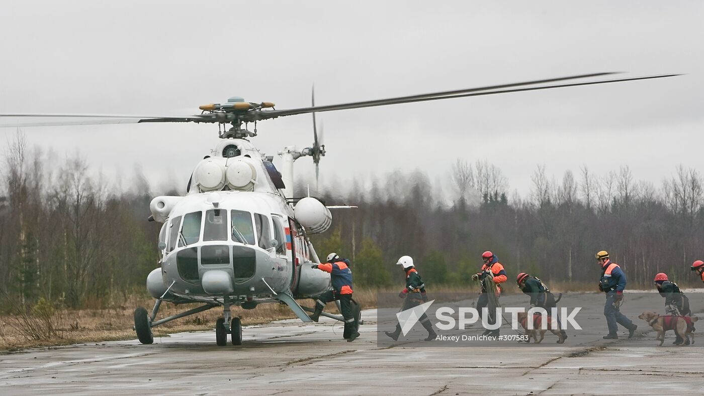 Emergency Situations Ministry units training in the North-Western Federal District