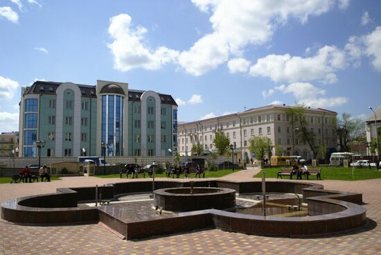 Akhmat Kadyrov gardens in Grozny