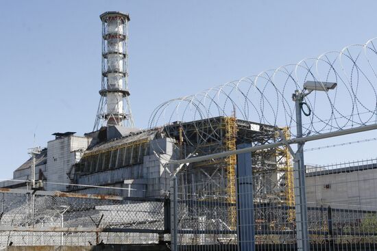 Exclusion zone around the Chernobyl nuclear power station