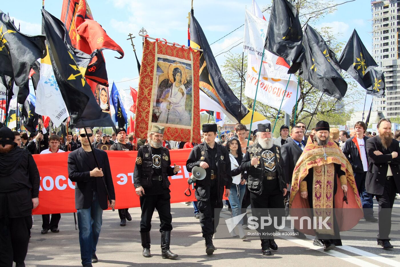 Serbian March in Moscow