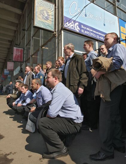 Moscow Railroad goes on strike