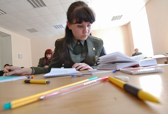Female cadets, Peter the Great military academy of strategic rocket forces