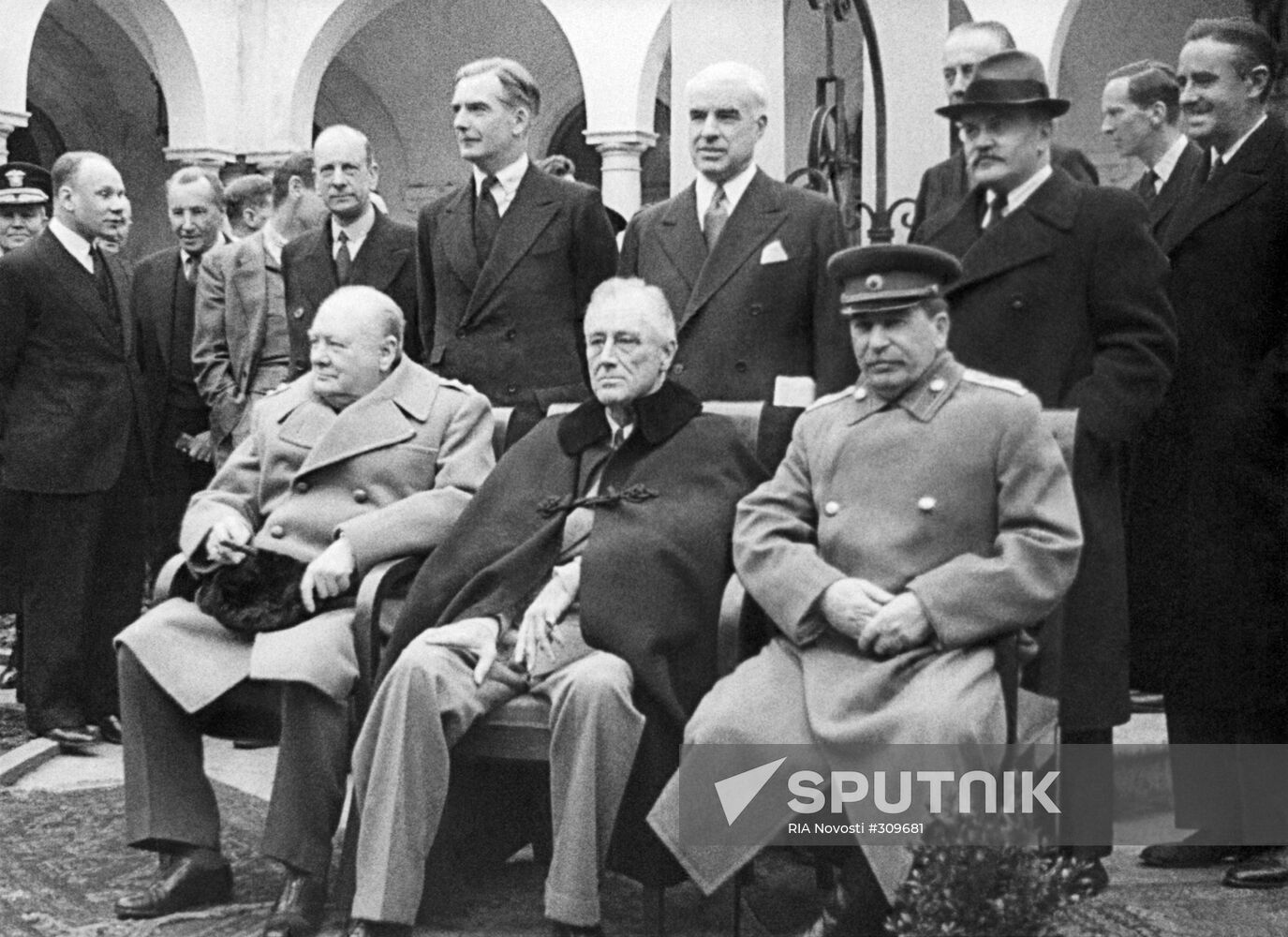 Josef Stalin, Franklin Roosevelt and Winston Churchill