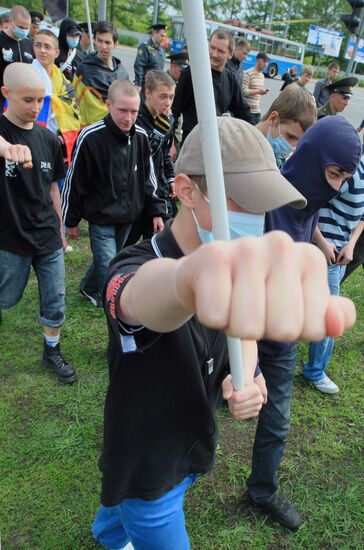 Russian nationalists march in Moscow