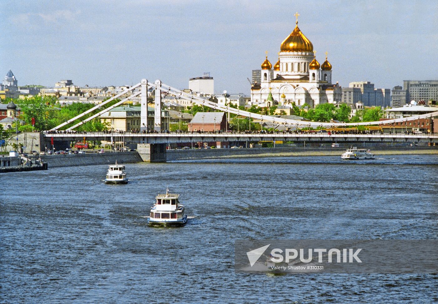 The Crimean Bridge and Cathedral of Christ the Savior