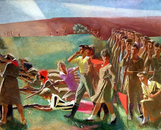 A painting by Alexander Samokhvalov