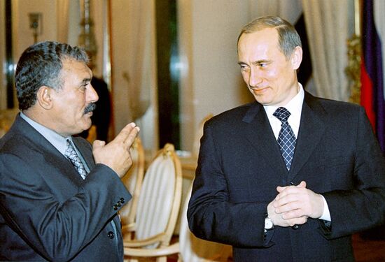 Vladimir Putin and Ali Abdullah Saleh