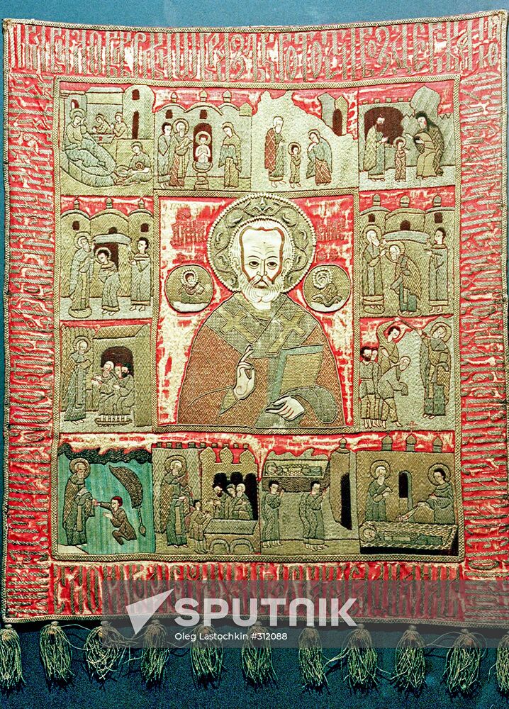 "St. Nicholas With Hagiography Marks"