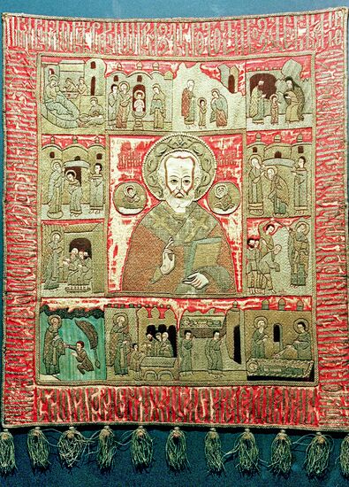 "St. Nicholas With Hagiography Marks"