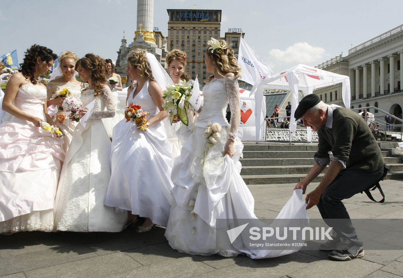A bride parade
