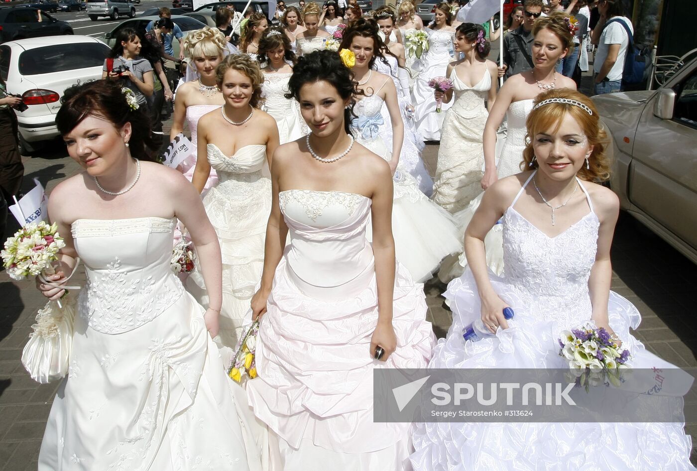 A bride parade