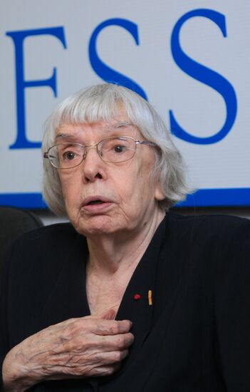 Lyudmila Alexeyeva, chairperson of the Moscow Helsinki Group