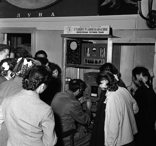 Radio operator of the Moscow Planetarium